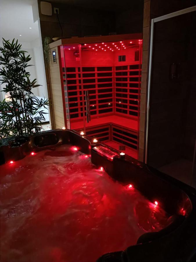 Spa Appartement O Temps Suspendu Reims Centre Sauna Et Jacuzzi Esterno foto