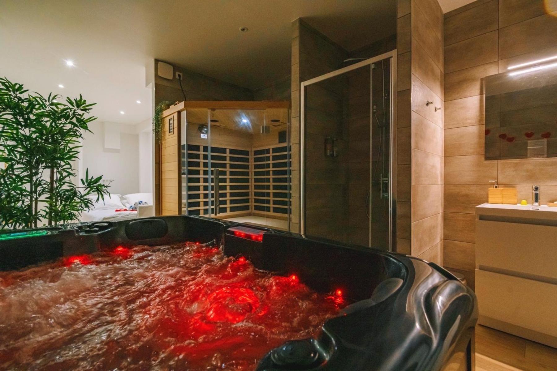 Spa Appartement O Temps Suspendu Reims Centre Sauna Et Jacuzzi Esterno foto